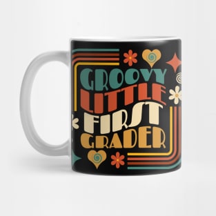 Groovy Little First Grader First Day of School Mug